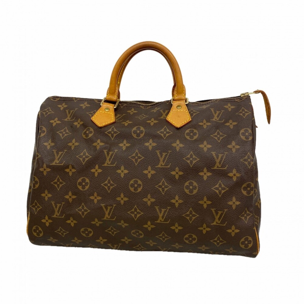 LOUIS VUITTON Brown Monogram Speedy 35 Bag